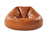 Marlow Bean Bag Chair Cover PU Couch Tan BEAN1001-TA