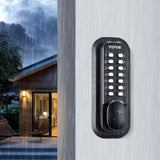 Mechanical Keyless Entry Door Lock, 14 Digit Keypad, Water-proof Zinc Alloy, Outdoor Gate Door Locks V952-JXMMSBMAZSZMEOO20V0