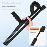Folding Crutch Sports Outdoor Elbow Crutch / Walking Stick with Thickened Anti-Slip Heavy-Duty V1265-JJ-02