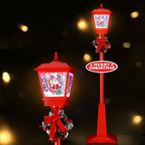1.8M Christmas Lights Post Lamp LED Outdoor Decorations Jingle Jollys XMAS-MOT-LAMP-6FT-RED