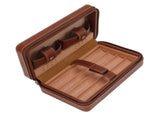 Cigar Humidor Case Brown Portable Cedarwood Lining Humidifier Cigar Box With Storage Bag for V1294-YM3117220230211-0421