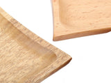 Wooden Serving Tray Japanese Style Decorative Appetizer Platter Set for Kitchen Countertop Set of 4 V1294-YM0901-3118240114311