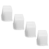 4 Pcs Furniture Risers 6 Inch Raise Trapezoid L Shape Top Anti Slip Bed Sofa Risers Furniture Leg V1294-YM0703-3114230002711