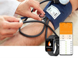 Smart Watch 1.85-Inch Fitness Watch with Heart Rate Noninvasive Blood Sugar Monitor HRV Detection V1263-JX-7649-1