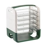 Four Layers Dish Preparation Plate Drawer Design Plastic Vegetable Preparation Kitchen Storage V1294-YM3118220256711-0421