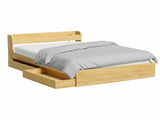 Artiss Bed Frame Queen Size with Charging Ports and 2 Drawers AURA WBED-F-AURA-Q-WD-ABC