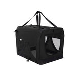 Portable Soft Dog Cage Crate Carrier L BLACK V274-PET-3002L-BK