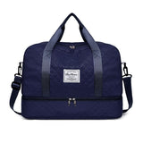 Luxury Duffle Bag Oversized Duffle Travel Bag Gym Bag Multiple Compartments Wet - Rose - Size 01 V1106-127-81999-ROS-01