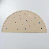 4PC Silicone Placemat for Kids for Baby Non Slip Placemats for Kids Toddlers Food Table Mats V1369-AZ3-W-05707
