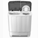 Portable Twin Tub Washing Machine with Rinse and Self-drain Function V196-WM150