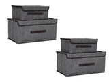 4 Pcs Non Woven Storage Box Case Dustproof Collapsible Two Large and Two Small for Household Home V1294-YM0512-3117220250913
