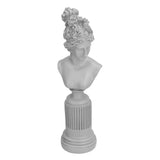 Character Figurine Desktop Craft Ornament Resin Statue for Living Room Office Coffee ShopWhite V1294-YM0901-3115210117913