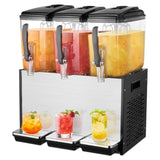 Commercial Beverage Dispenser, 3 Tanks 12 L Per Tank Juice Dispenser, 370W Stainless Steel Ice Tea V952-SYYLJJBSJXS1AAIQKV3