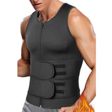 NNEOBA Body Shaper Waist Trainer Sauna Vest XXL Double Belt V728-1005005833407776-BLACK-TWO-BELT-XXL