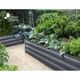 Green Fingers Garden Bed 150x90cm Planter Box Raised Container Galvanised Steel GARDEN-15090-ALUMGR