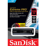 SanDisk 128GB Extreme PRO USB 3.2 Solid State Flash Drive V28-FUSSAN128GCZ880