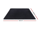 Artiss Floor Rug 140x200cm Plush Area Shaggy Rug Living Room Bedroom Carpet Black FLR-FLU01-140X200-BK