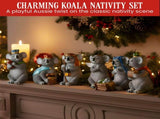 Christabelle 7 Piece Koala Christmas Nativity Scene Christmas Tree Decoration Ornaments STH241