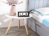 Levede Side Table Coffee Bedside End White CH1036-40X40-WH_NZ