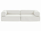Artiss Convertible Folding Sofa Bed Pull Out Mattress Sleeper Couch Corduroy Beige SBED-E-FLD03-2S-BG-AB