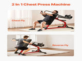 Incline Chest Fly and Rear Delt Fly Machine, 450 LBS Chest Machine, Adjustable Fitness Chest Bench V952-XBTJJXTZYTJSOY411V0