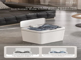 White Smart Sensor Trash Can 20L Capacity, Touch-Free Operation with Odor-Blocking & Waterproof V888-ELOSUNG36784
