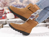 Women's Waterproof Snow Boots, Warm Fleece-Lined Winter Boots with Non-Slip Outdoor Sole for Cold V1189-LC-DG-00236