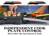 EUROCHEF EUC-CG7 Smart Multi Contact Grill Sandwich Panini Press Maker Fast Cafe Style V219-COKGRLEUCAC7S
