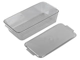 Plastic Box Stackable Refrigerator Kitchen Clear Plastic Fruit Vegetable Preservation V1294-YM0523-3117220041512