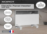Noirot Spot Plus 1500W Electric Panel Heater, Wi-Fi Smart Timer, Silent Convection 7358-5TPRO