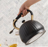 Black Pumpkin Shaped Water Kettle 3.5L V1221-XM-NGSSH-001