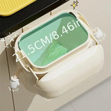 Wall Mount Kitchen Bin No Drill Adhesive Cabinet Door 12L Space Save V1232-BGSLJTKA002