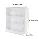 Wall Mounted Coffee Capsule Holder Clear Acrylic Compact Tea Bag Storage Rack for Office L Two Layer V1294-YM0710-3117230304312