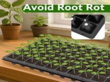 10 Pack 72 Cell Seed Starter Trays, 1.75" Deep Plug Tray for Seedlings, Thick Seedling Trays with V1258-DP02-C-238
