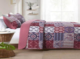 Red Paisley Patchwork Haven Coverlet Bedspread Set V745-AC080579Q13U
