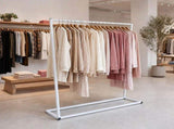 Commercial Clothing Garment Rack Retail Shop White V63-835731