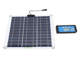 200W Solar Panel Kit Monocrystalline Silicon Solar Panel OBD Charger Blue Controller with 10 in 1 V1294-YM0901-3111240027111