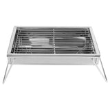 Barbecue Charcoal Grill Stainless Steel Folding Portable BBQ Tool Kits for Outdoor Camping Hiking V1294-YM0901-3111200126811