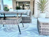 8PC Outdoor Dining Set Wicker Table & Chairs-Grey V264-OTF-511S-LGR