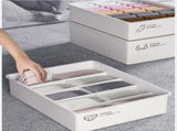 Underwear Panties Socks Box Close-fitting Clothing Storage Box Drawer Three-piece Cover with V1107-UNDERWEAR PANTIES SOCKS BOX-PINK