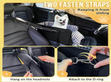 1 Piece Dog Car Seat with Armrest Padded Black, up to 5 kg V1237-ZY-818-257