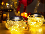 Solar Lantern, 2 Pack Outdoor Lanterns with Waterproof Garden Decor Patio Solar Lights Outdoor V1366-AZ2-W-09386