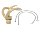 Waterfall Bathroom Faucet Single Handle Hot Cold Bathroom Sink Faucet Vanity Faucet Snake Head Shape V1294-YM0901-3112240011612