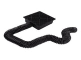 Black Gutter Downspouts Catch Basin Low Profile Downspout Extender Catch Basin Downspout V1294-YM0706-3111230216611