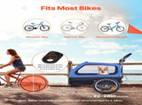 Dog Bike Trailer, Supports up to 40 kg, 2-in-1 Pet Stroller Cart Bicycle Carrier for Small & Large V952-TCTCLYSCWZXCV6PKI001V0