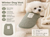 Green XXL Size 52x40cm Fleece-lined thickened dog vest - Cotton Fleece Lined Harness Compatible V888-ELOSUNG53928