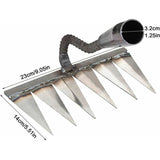 Weeding Rake, 6, Heavy Leaf Rake Lawn Rake Stubble Rake Duty Broom Rake Tine Garden Rake Carbon V1237-MS-626-149