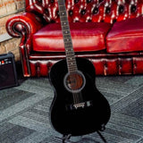 3rd Avenue Acoustic Guitar Premium Pack - Black V398-NM-STX10ABKPK2