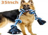 Dog Toys for Aggressive Chewers Tough Rope Chew Toys for Large and Medium Dog 3 Feet 5 Knots V1192-AZ-W-31106