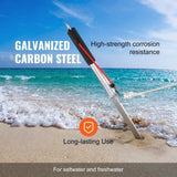 Sand Spike Boat Anchor Pole, 36" Galvanized Carbon Steel Slide Anchor Shore Spike, Self-Hammering V952-ZCXCSMDXG36YOMSMVV0